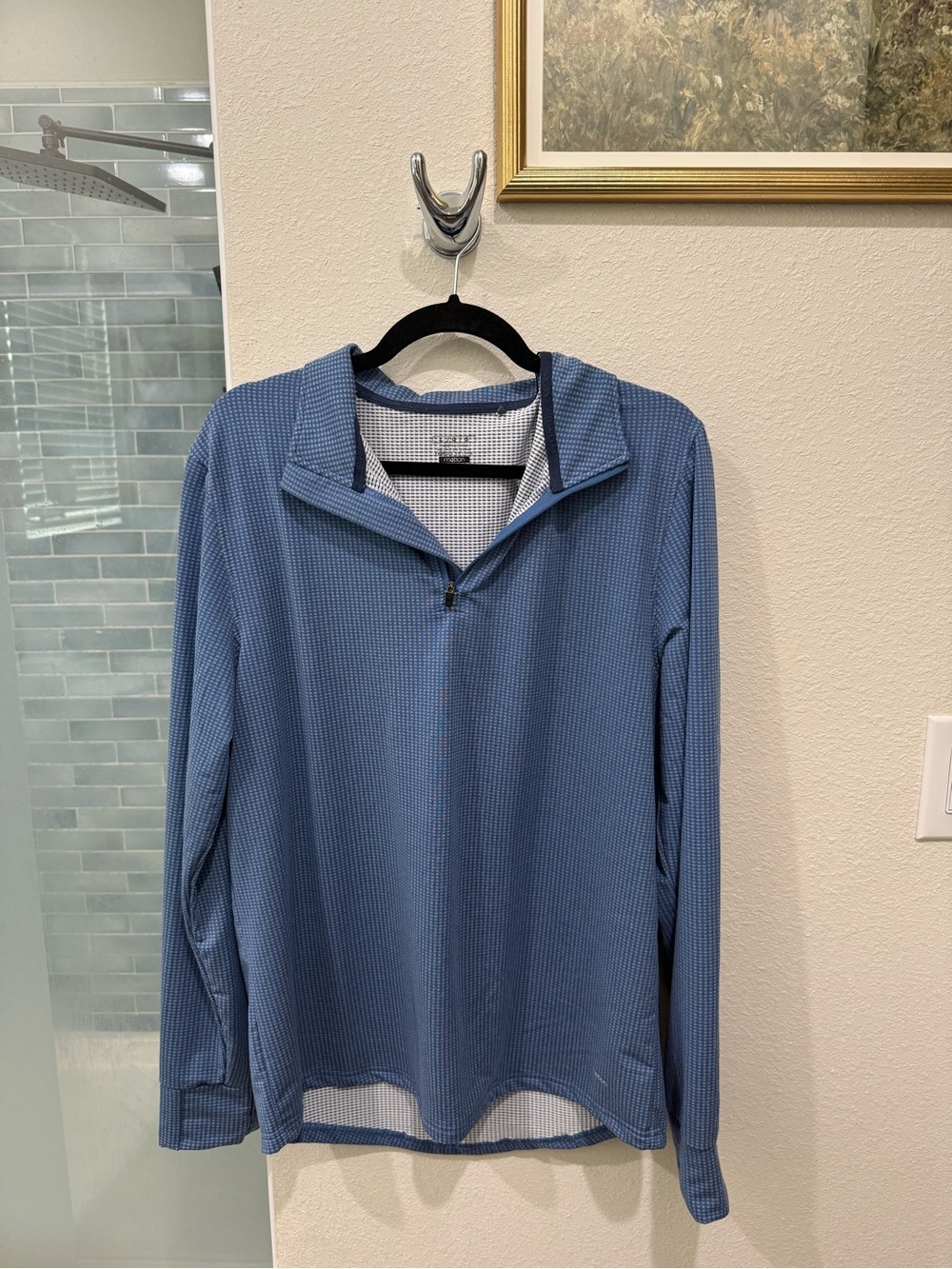 Men’s Quarter Zip Golf Polo Long Sleeve Jacket